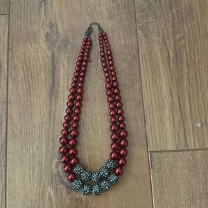Gorgeous deep red necklace